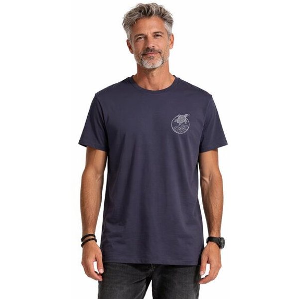 vis wear Schildkröte zwischen Ozean und Wellen – Unisex Recyceltes Tee
