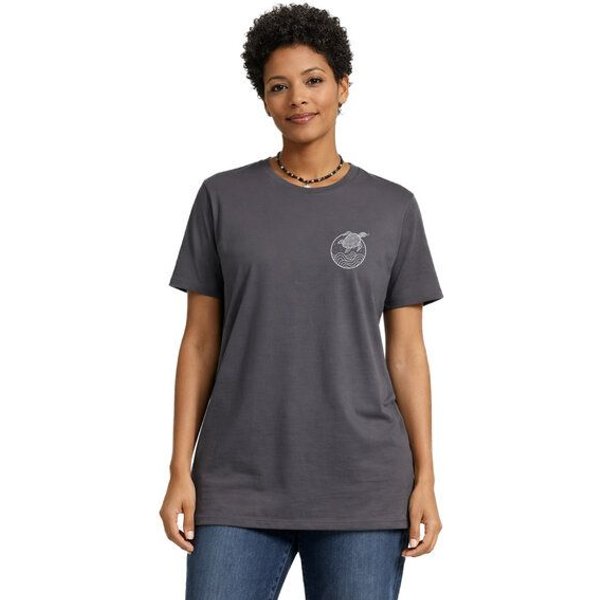 vis wear Schildkröte zwischen Ozean und Wellen – Unisex Recyceltes Tee