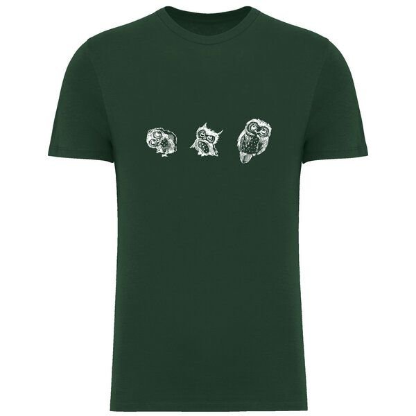 Greenspired Basic Bio T-Shirt Three Owls 155g/m² XXS - 4 XL"