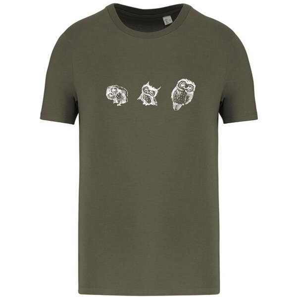 Greenspired Basic Bio T-Shirt Three Owls 155g/m² XXS - 4 XL"