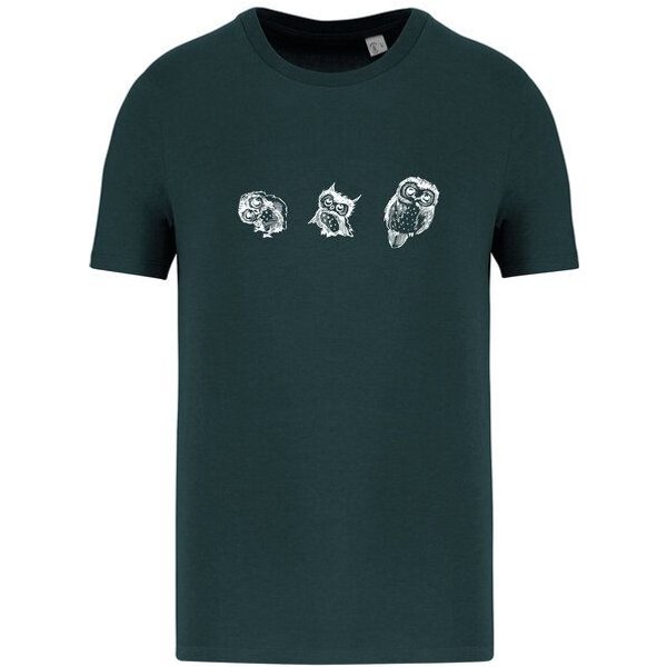 Greenspired Basic Bio T-Shirt Three Owls 155g/m² XXS - 4 XL"