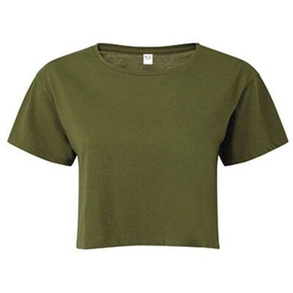TriDri® Damen T-Shirt Cropped Bauchfrei kurz