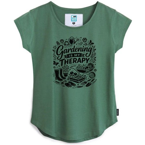 GARY MASH Shirt Asheville Gardening is my therapie aus Bio-Baumwolle