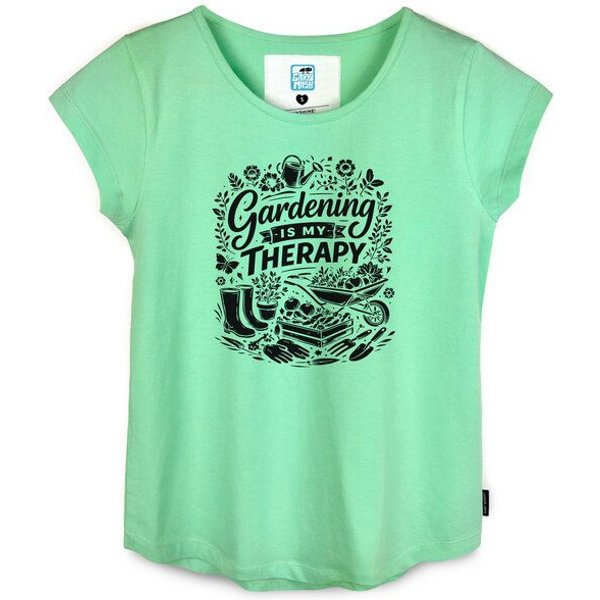 GARY MASH Shirt Asheville Gardening is my therapie aus Bio-Baumwolle