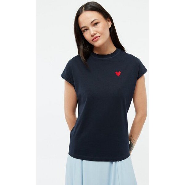 Givn Berlin T-Shirt GBLAILA (HEART) aus Bio-Baumwolle mit Stickerei