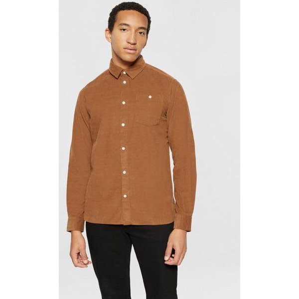 KnowledgeCotton Apparel Cordhemd - Regular fit corduroy shirt - aus Bio-Baumwolle