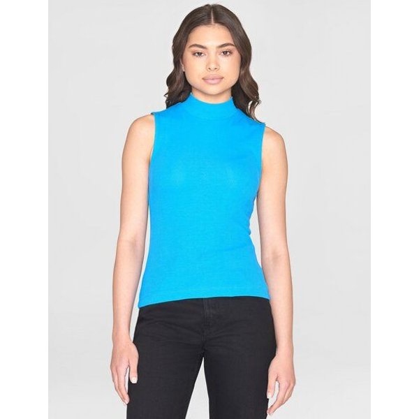 KnowledgeCotton Apparel Ripptop - High neck rib top - aus Bio-Baumwolle