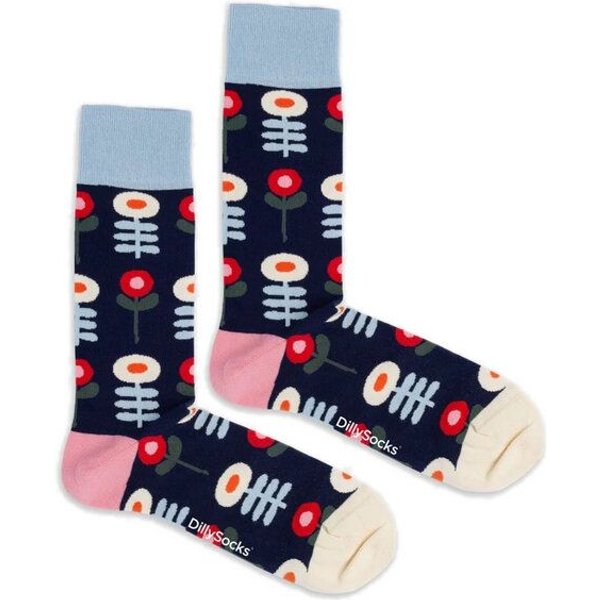 DillySocks Socken Nordic Bloom aus Biobaumwoll-Mix