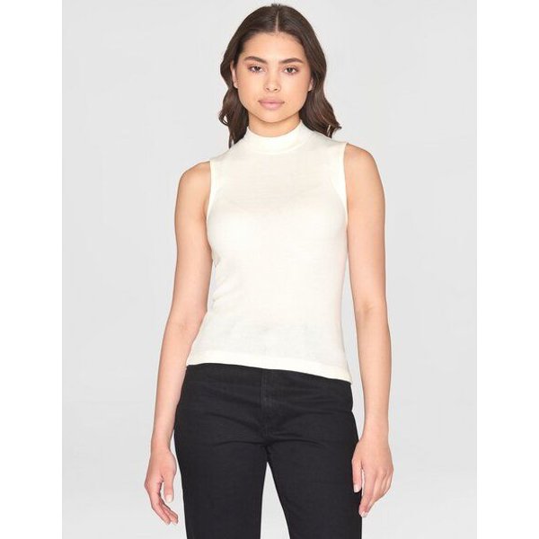 KnowledgeCotton Apparel Ripptop - High neck rib top - aus Bio-Baumwolle