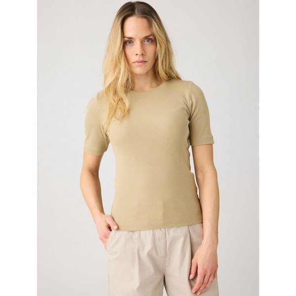 KnowledgeCotton Apparel T-Shirt - Rib t-shirt - aus Bio-Baumwolle