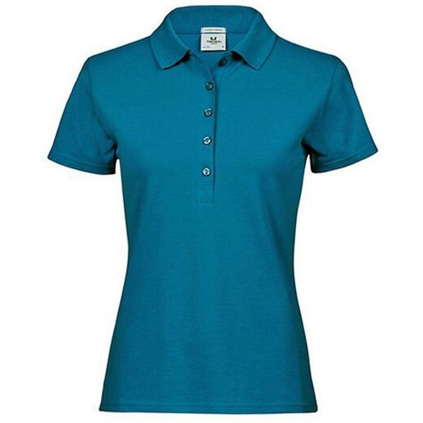 TeeJays Damen Stretch Polo Shirt Kurzarm Bio - Baumwolle neue Farben