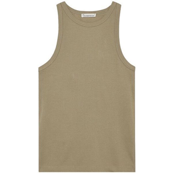 KnowledgeCotton Apparel Tanktop gerippt - Racer rib top - aus Bio-Baumwolle