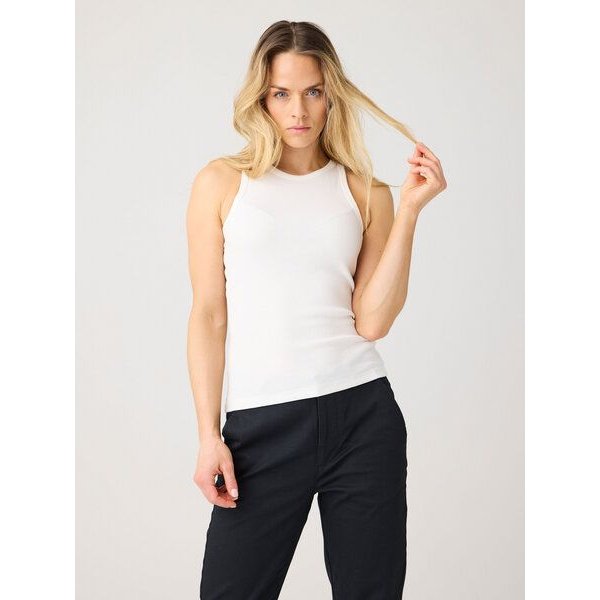 KnowledgeCotton Apparel Tanktop gerippt - Racer rib top - aus Bio-Baumwolle