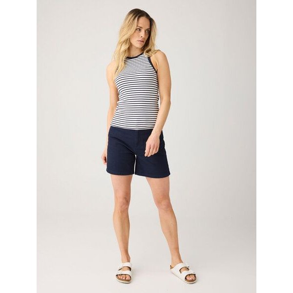 KnowledgeCotton Apparel GALE gerade Mid-Rise Twill 5-Pocket-Shorts - GOTS/Vegan