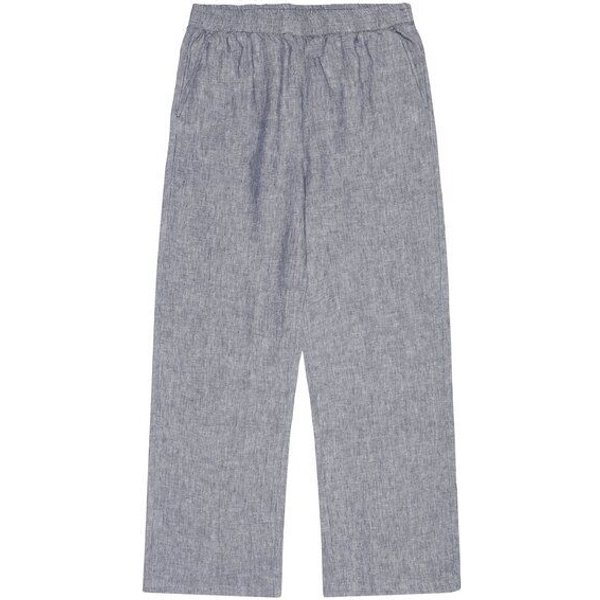 KnowledgeCotton Apparel POSEY weite, mittelhohe Leinenhose - GOTS/Vegan