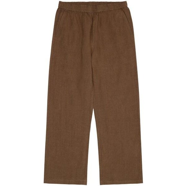 KnowledgeCotton Apparel POSEY weite, mittelhohe Leinenhose - GOTS/Vegan