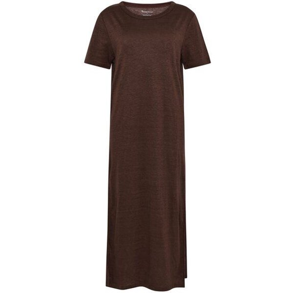 KnowledgeCotton Apparel Bio-Leinen T-Shirt Kleid GOTS/Vegan