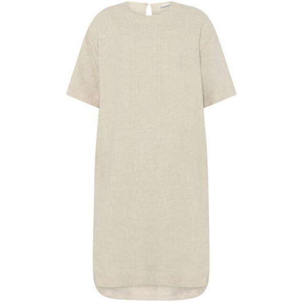 KnowledgeCotton Apparel T-Shirt-Kleid aus Bio-Leinen