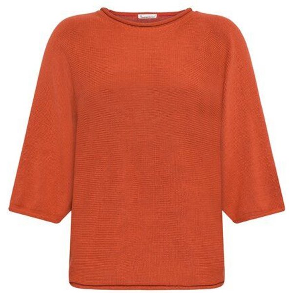 KnowledgeCotton Apparel Leichter Pullover mit Fledermausärmeln aus Bio-Baumwolle