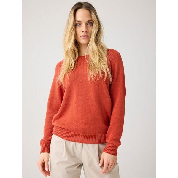 KnowledgeCotton Apparel Leichter Rundhals-Pullover aus Bio-Baumwolle