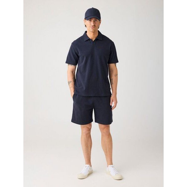 KnowledgeCotton Apparel Lockere Bouclé-Shorts FIG aus Bio-Baumwolle
