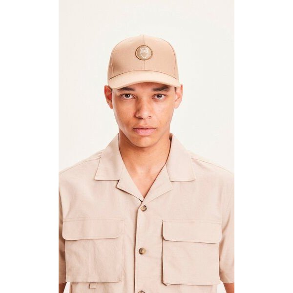 KnowledgeCotton Apparel Twill Badge Schirmmütze aus Bio-Baumwolle