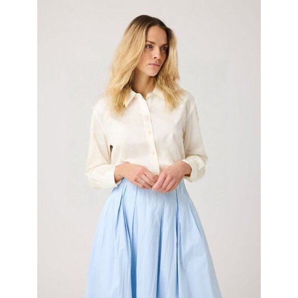 KnowledgeCotton Apparel Lockere Bluse DEW aus Bio-Baumwolle