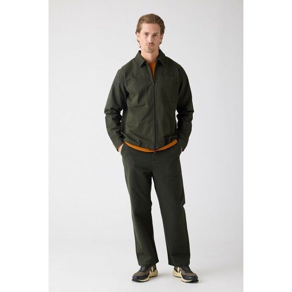 KnowledgeCotton Apparel Flint weite Chino-Hose aus Bio-Baumwolle