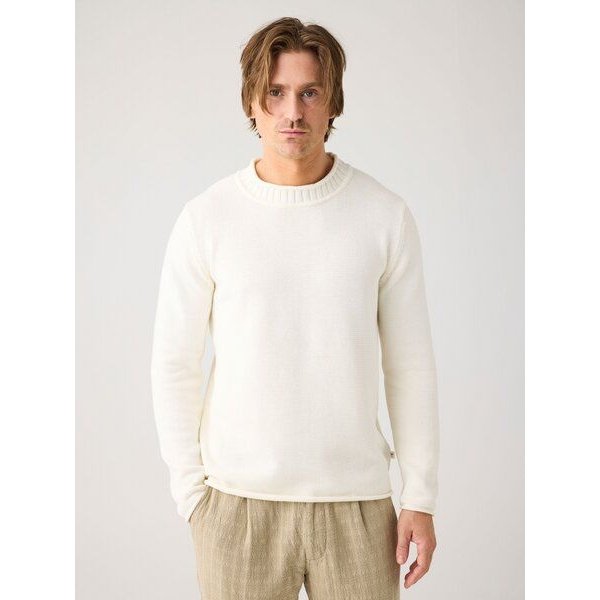 KnowledgeCotton Apparel Leichter Pullover mit Rundhalsausschnitt aus Bio-Baumwolle