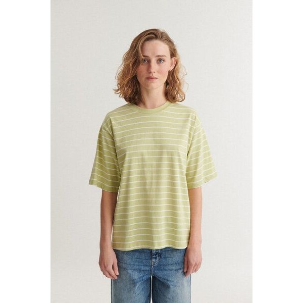 Basic Apparel Gestreiftes T-Shirt RAJA aus Bio-Baumwolle