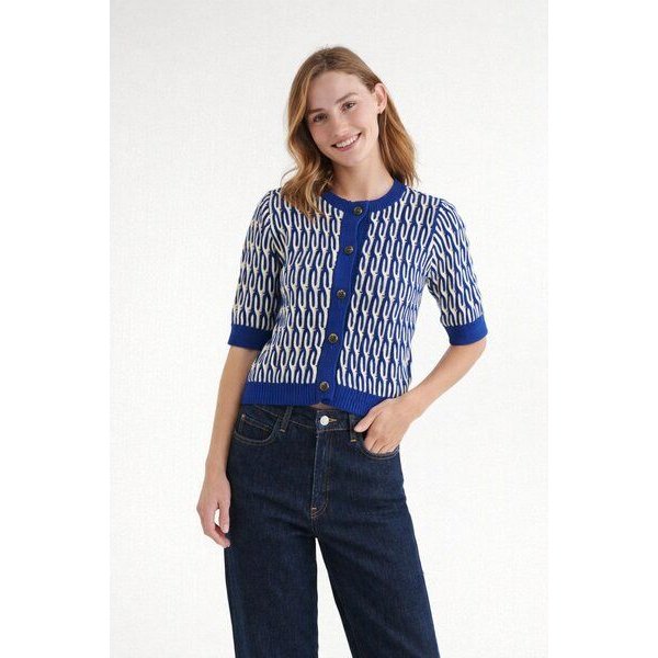 Basic Apparel Kurzarm Cardigan MINIE aus Bio-Baumwolle