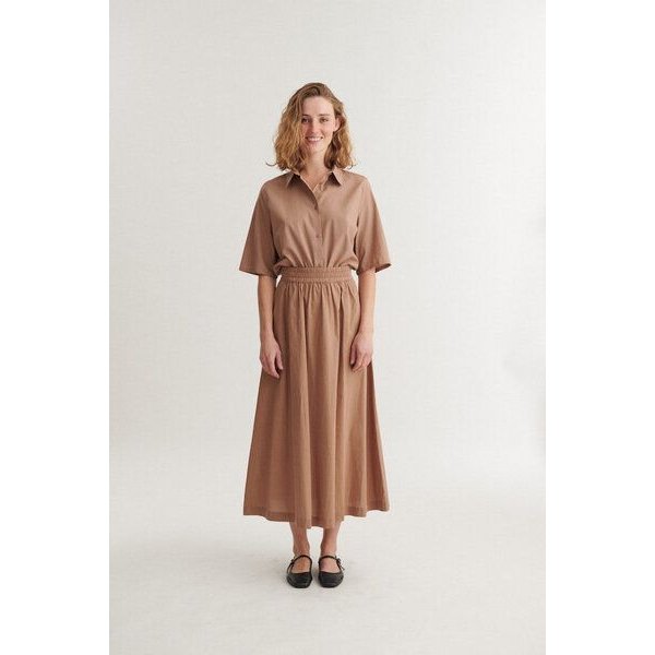 Basic Apparel Langer Rock SILJE aus Bio-Baumwolle