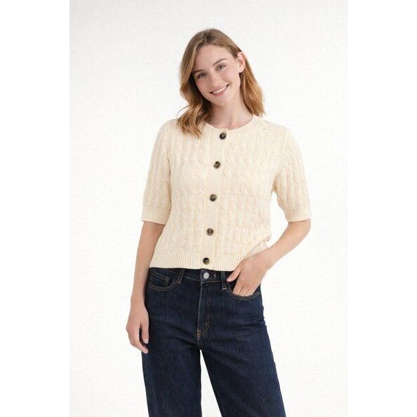 Basic Apparel Kurzarm Cardigan MINIE aus Bio-Baumwolle