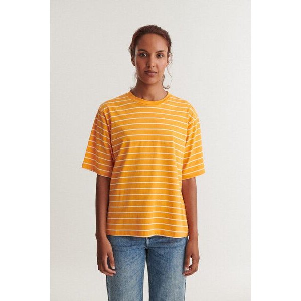 Basic Apparel Gestreiftes T-Shirt RAJA aus Bio-Baumwolle