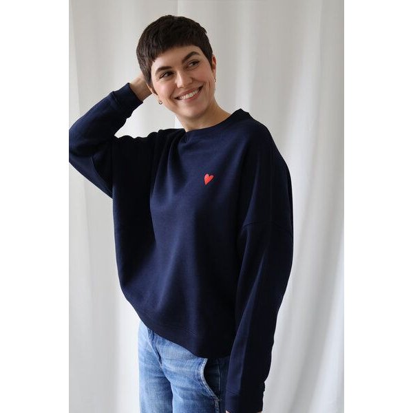 Kultgut Artdesign - Goodness Pulloversweater im Boxistyle / Red Heart
