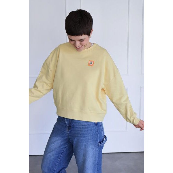 Kultgut Artdesign - Goodness Pulloversweater im Boxistyle / Little Flower