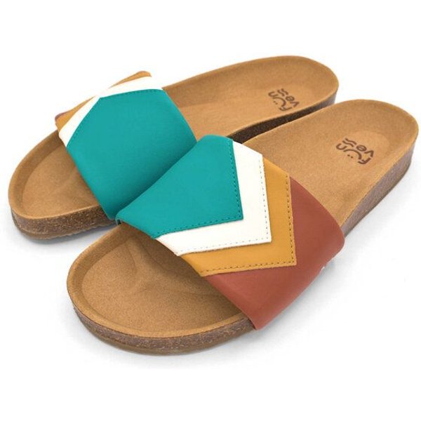 Fünve Vegane Slides mit Fußbett | Damen