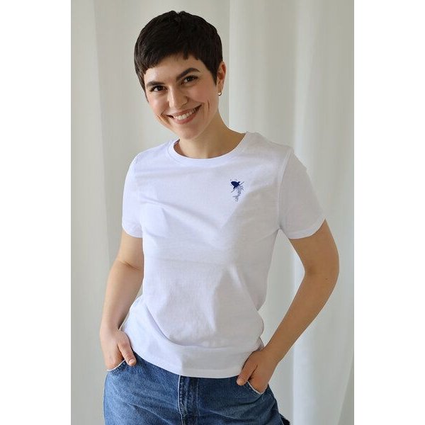 Kultgut Artdesign- Tailliertes Shirt 100% Biobaumwolle/ Little Shark