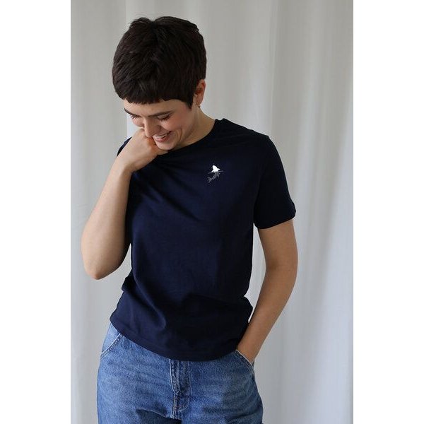 Kultgut Artdesign- Tailliertes Shirt 100% Biobaumwolle/ Little Shark