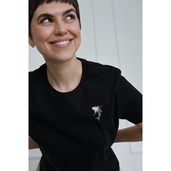 Kultgut Artdesign- Tailliertes Shirt 100% Biobaumwolle/ Little Shark