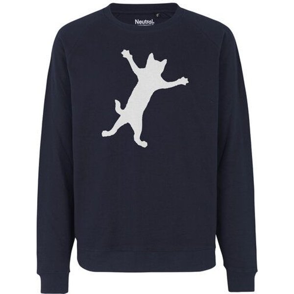 HANDGEDRUCKT "Klammerkatze" Unisex Sweatshirt Neutral