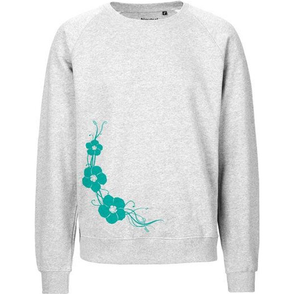 HANDGEDRUCKT "Hibisken" Unisex Sweatshirt Neutral