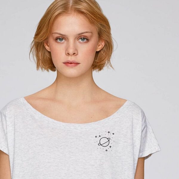 GARY MASH Cropped Shirt Atmosphere aus Biobaumwolle