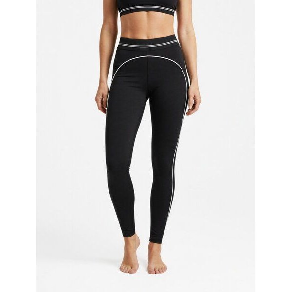 Yoga Hero Leggings – Contrast Heartline Schwarz – Nachhaltige Sportleggings