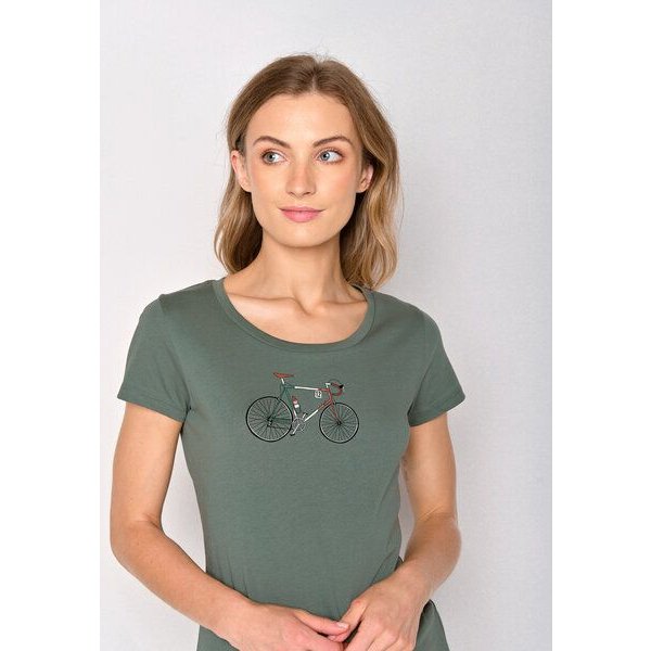 GREENBOMB Bike Italy Loves - Sportliches T-Shirt aus Bio-Baumwolle / hochwertiger Print / GOTS / Fair & Vegan