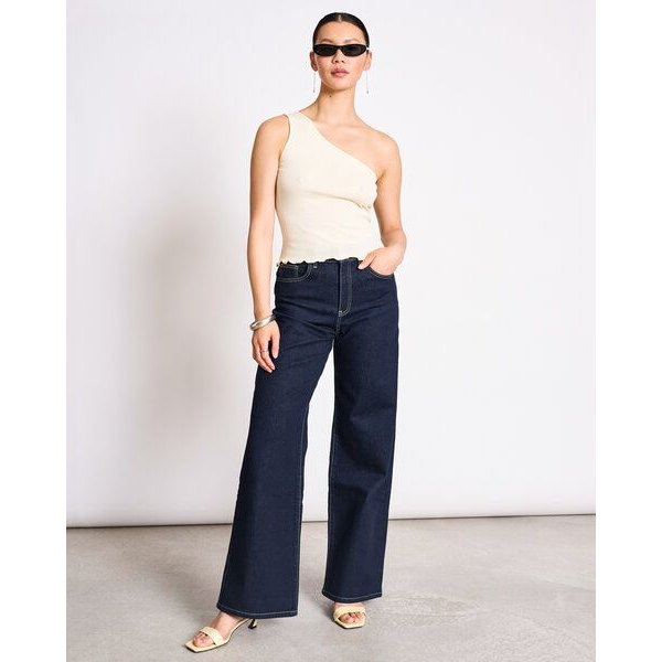 JAN N JUNE One Shoulder Top TIGRIS GOTS