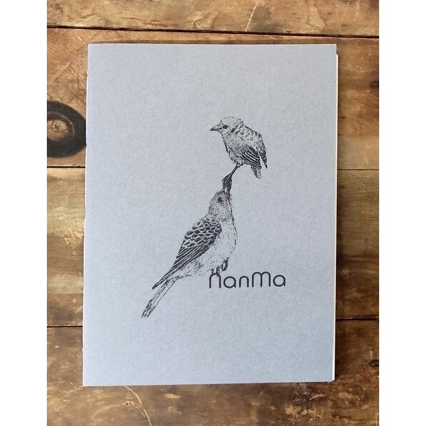 NanMa Handgebundenes Notizbuch „Vögel“ – In Österreich bedrucktes Skizzenbuch für Zeichnen und Journaling