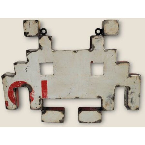Moogoo Creative Africa Space Invader | Upcycling-Figur | Wand-Dekoration