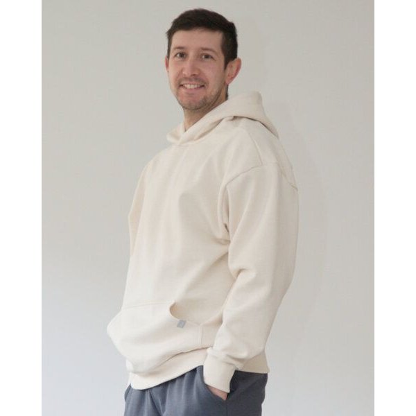 WASNI Oversized Hoodie aus GOTS-zertifizierter Bio-Baumwolle