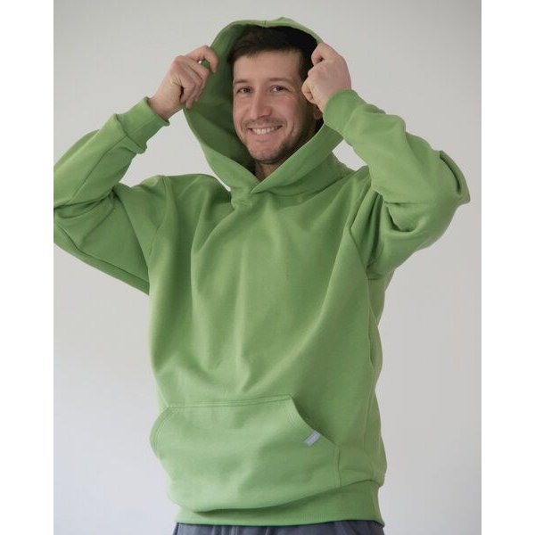 WASNI Oversized Hoodie aus GOTS-zertifizierter Bio-Baumwolle